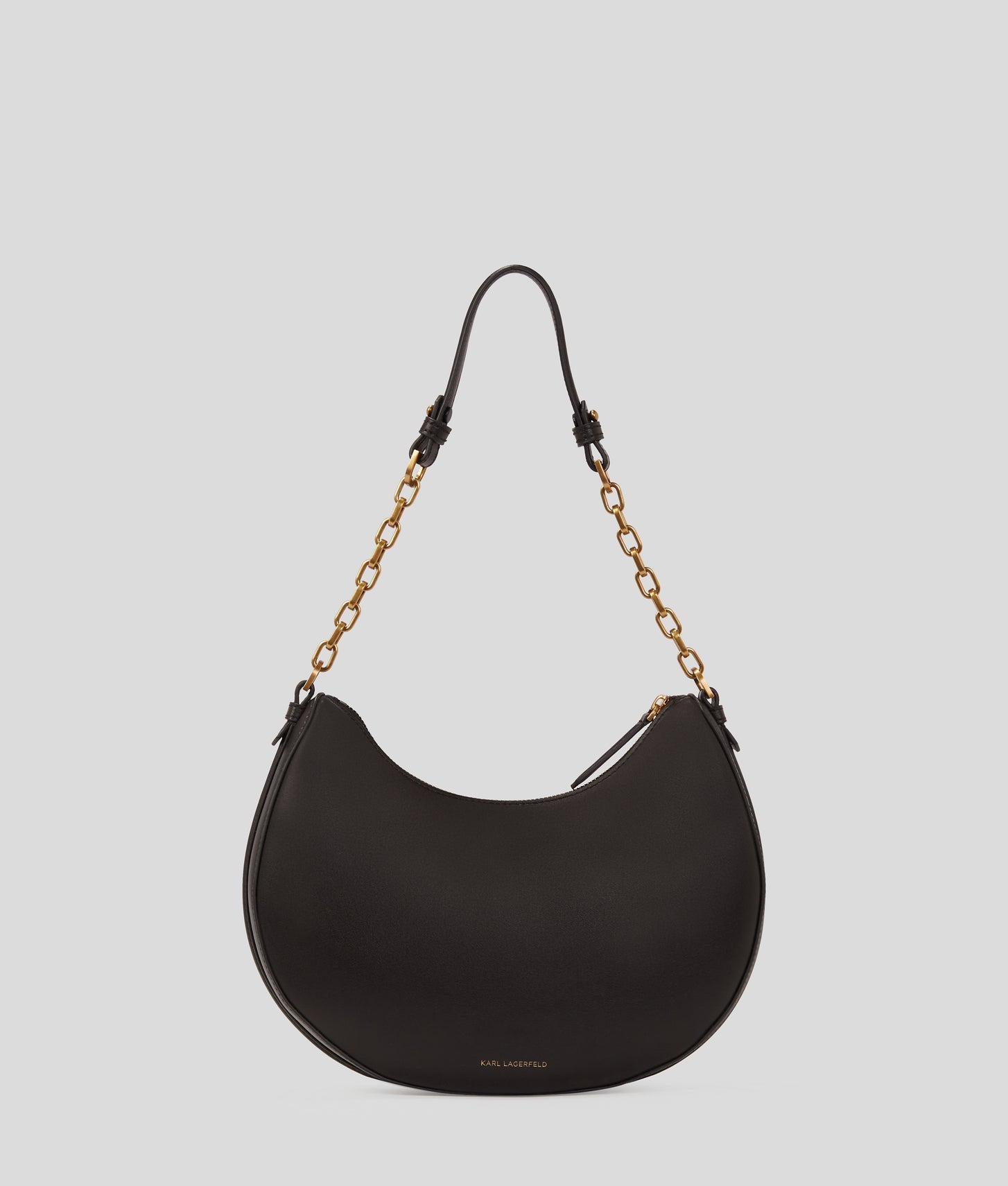 KarlLagerfeld Kautograph Moon Shoulder Bag Black