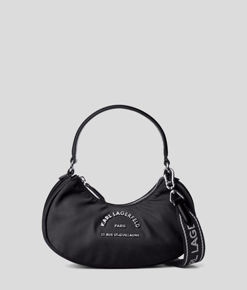 KarlLagerfeld Rue St-Guillaume Moon Crossbody Bag Black