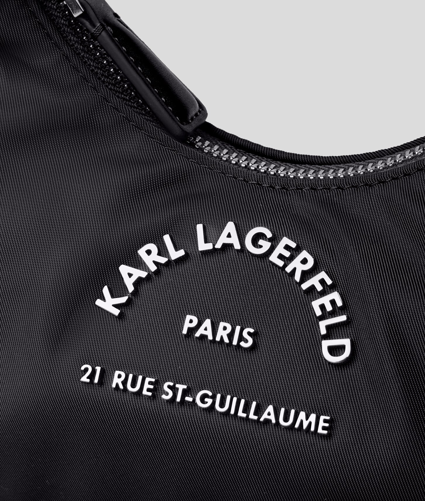 KarlLagerfeld Rue St-Guillaume Moon Crossbody Bag Black