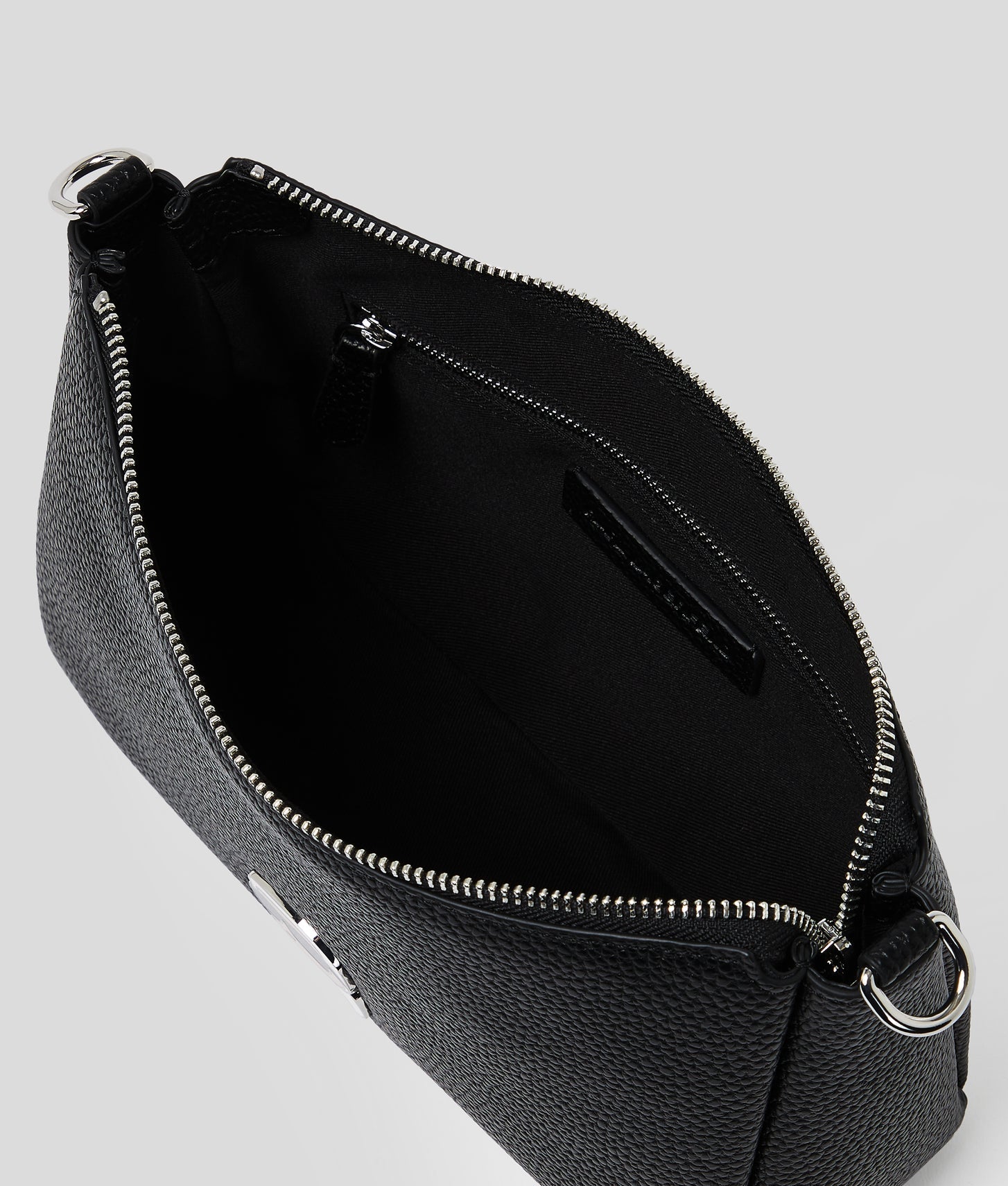 KarlLagerfeld Ikon Pebble Small Shoulder Bag Black