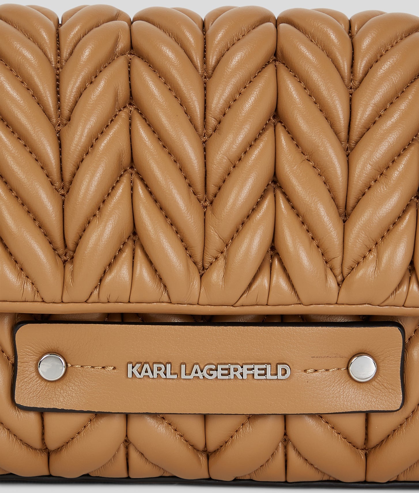 KarlLagerfeld Kweave Crossbody Bag Caramel