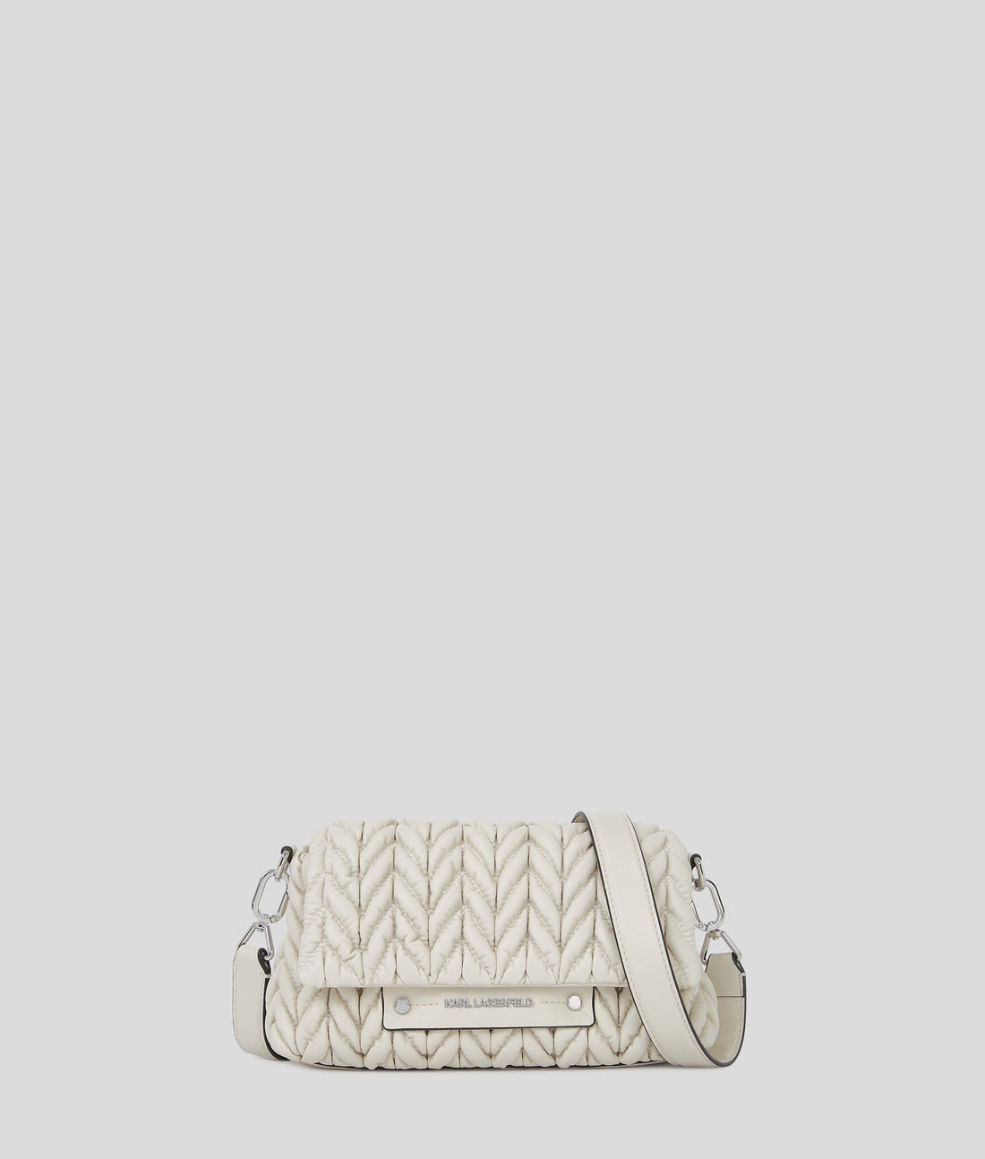 KarlLagerfeld Kweave Crossbody Bag Cement