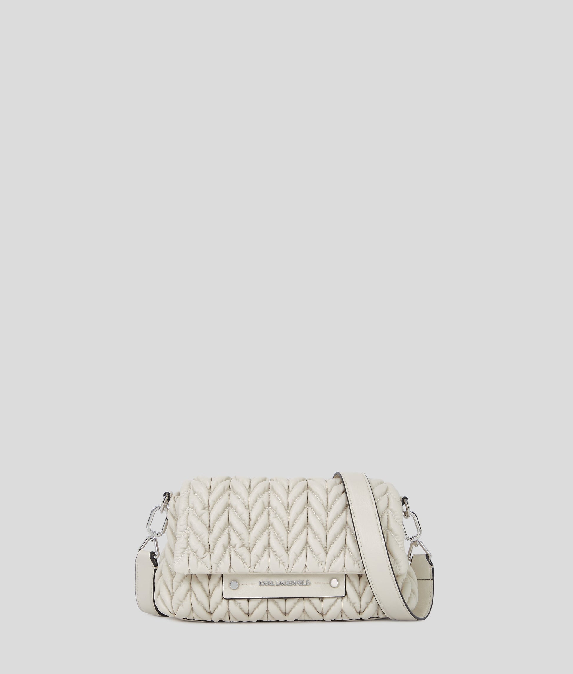 KarlLagerfeld Kweave Crossbody Bag Cement