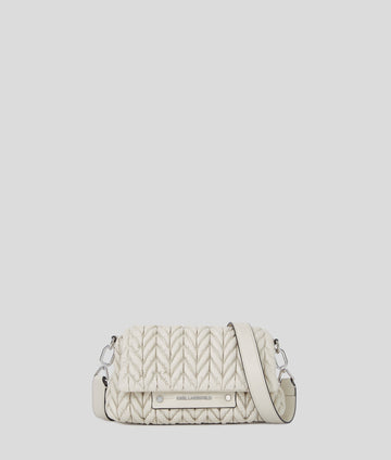 KarlLagerfeld Kweave Crossbody Bag Cement
