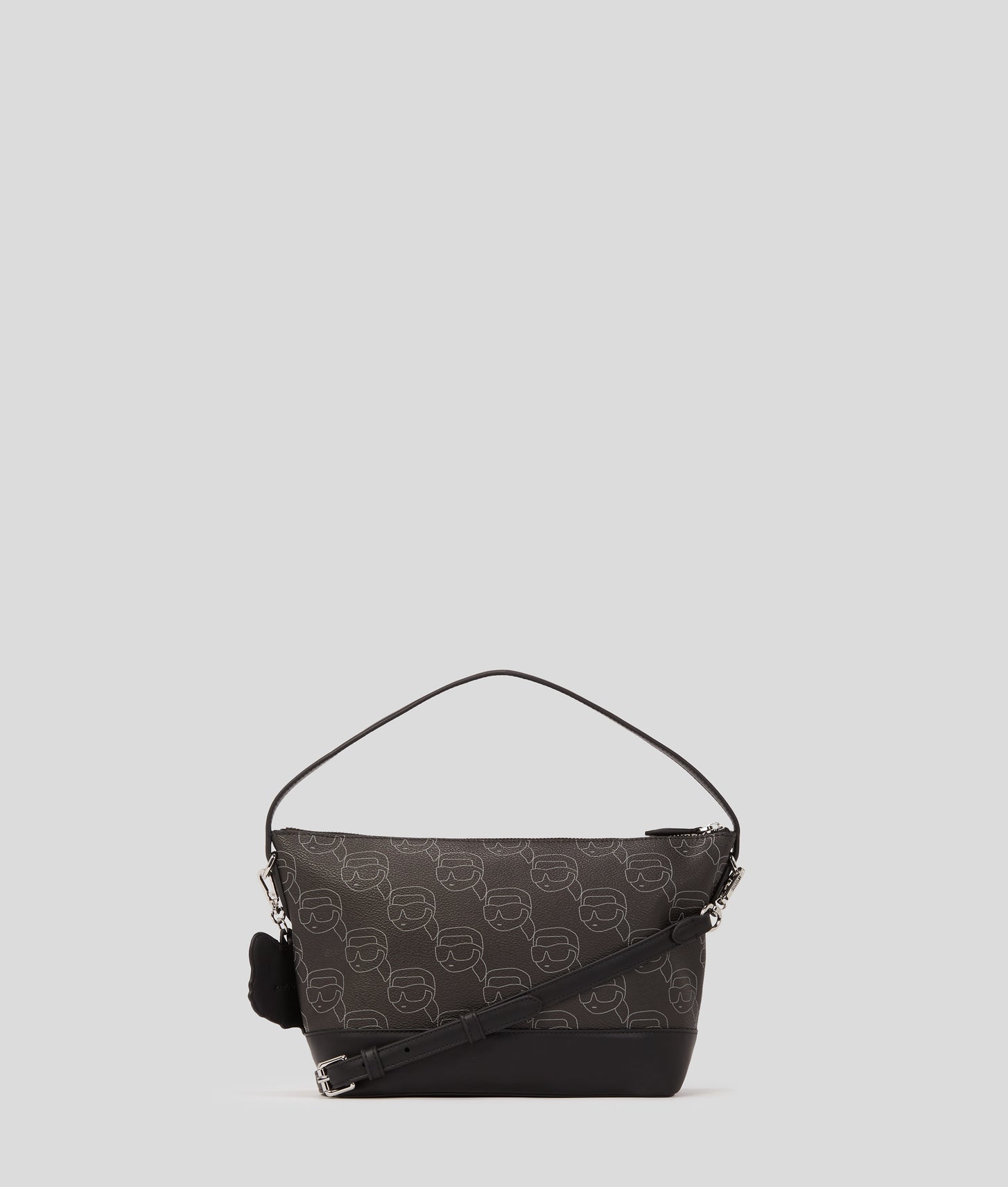KarlLagerfeld Ikon Crossbody Bag Nft All Over Pattern Black