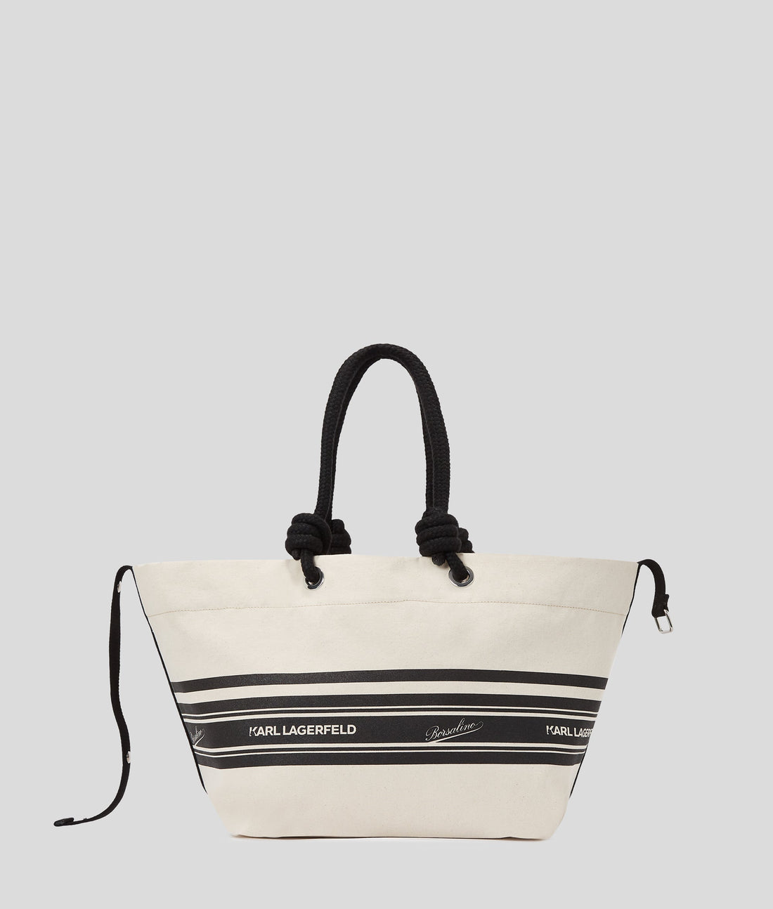 KarlLagerfeld Kl X Borsalino Beach Tote Bag Black/Natural