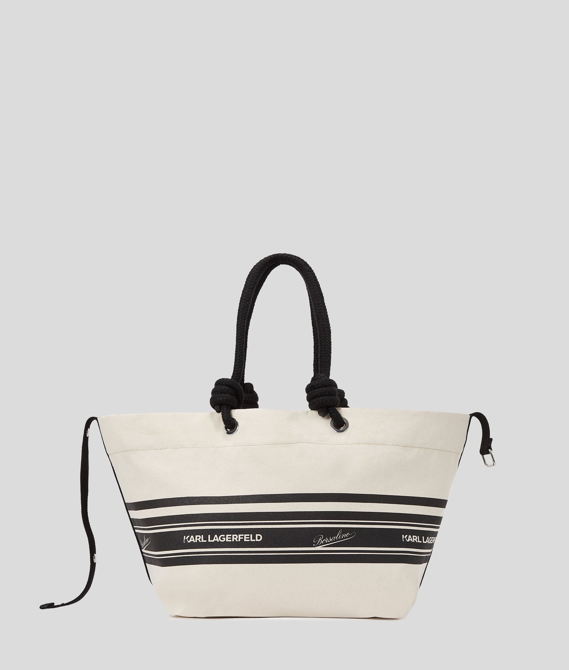 KarlLagerfeld Kl X Borsalino Beach Tote Bag Black/Natural