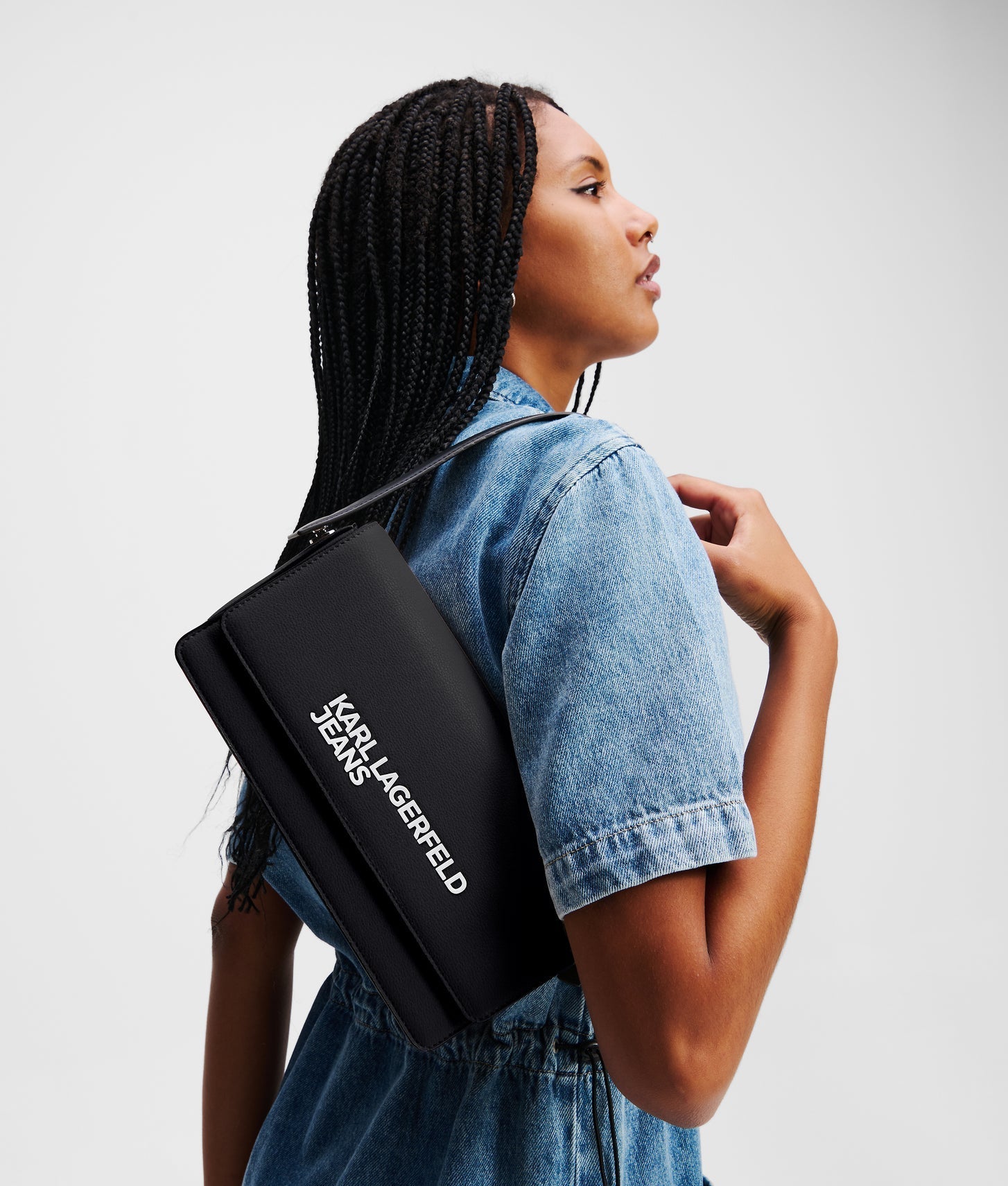 KarlLagerfeld Logo Crossbody Bag Black