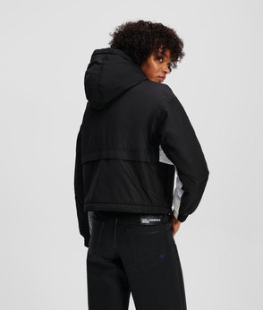 KarlLagerfeld Nylon Moon Shoulder Bag White/Black