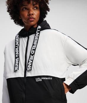 KarlLagerfeld Nylon Moon Shoulder Bag White/Black