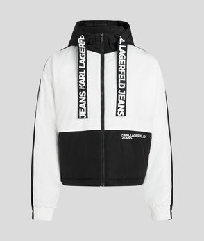 KarlLagerfeld Nylon Moon Shoulder Bag White/Black