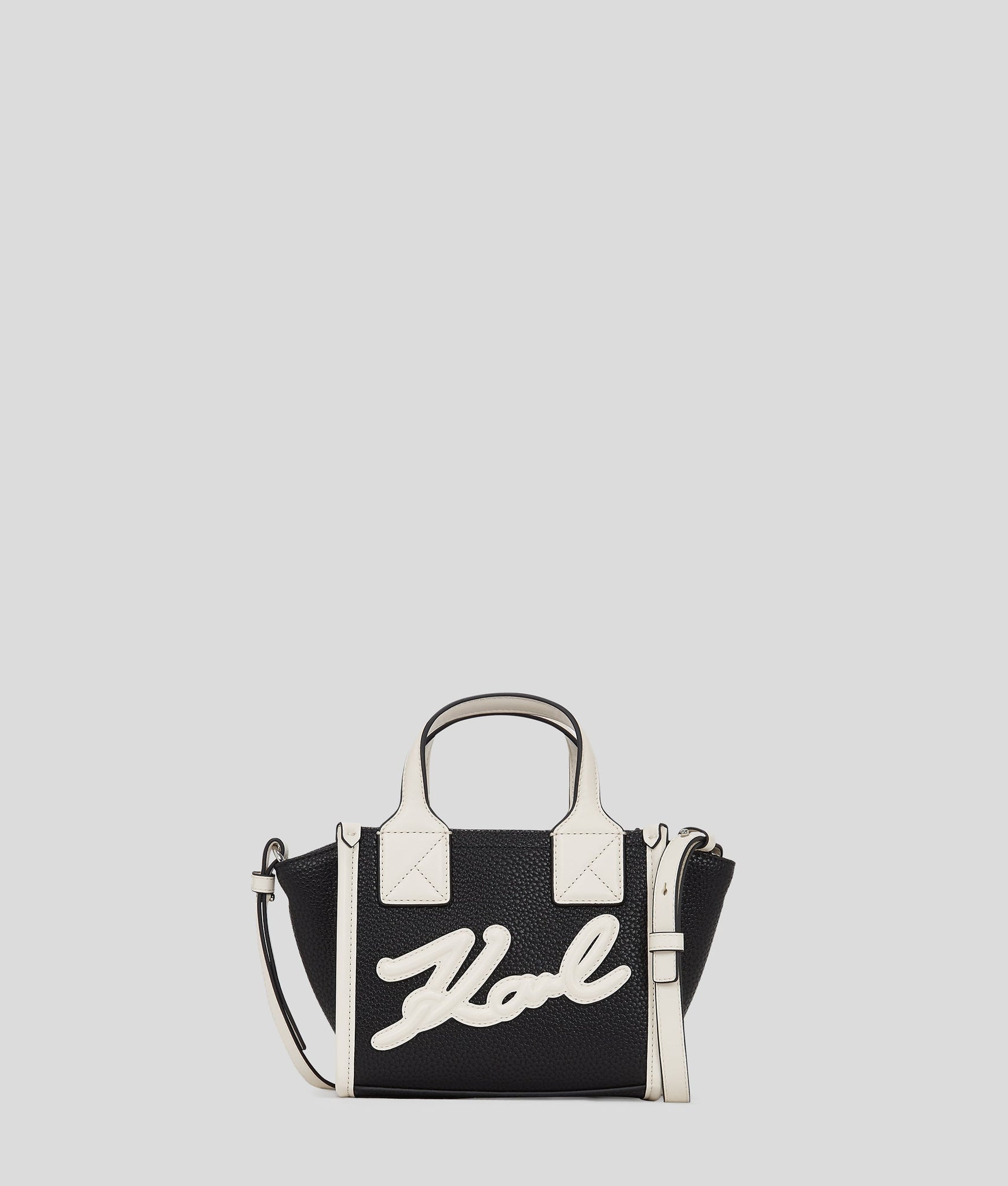 KarlLagerfeld Kskuare Small Tote Bag Black/White