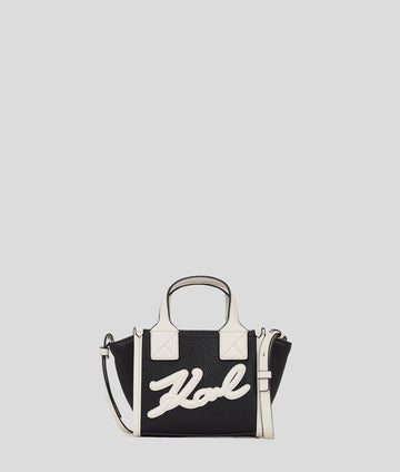 KarlLagerfeld Kskuare Small Tote Bag Black/White