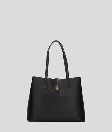 KarlLagerfeld Kautograph Padlock Medium Tote Bag Black/Gold