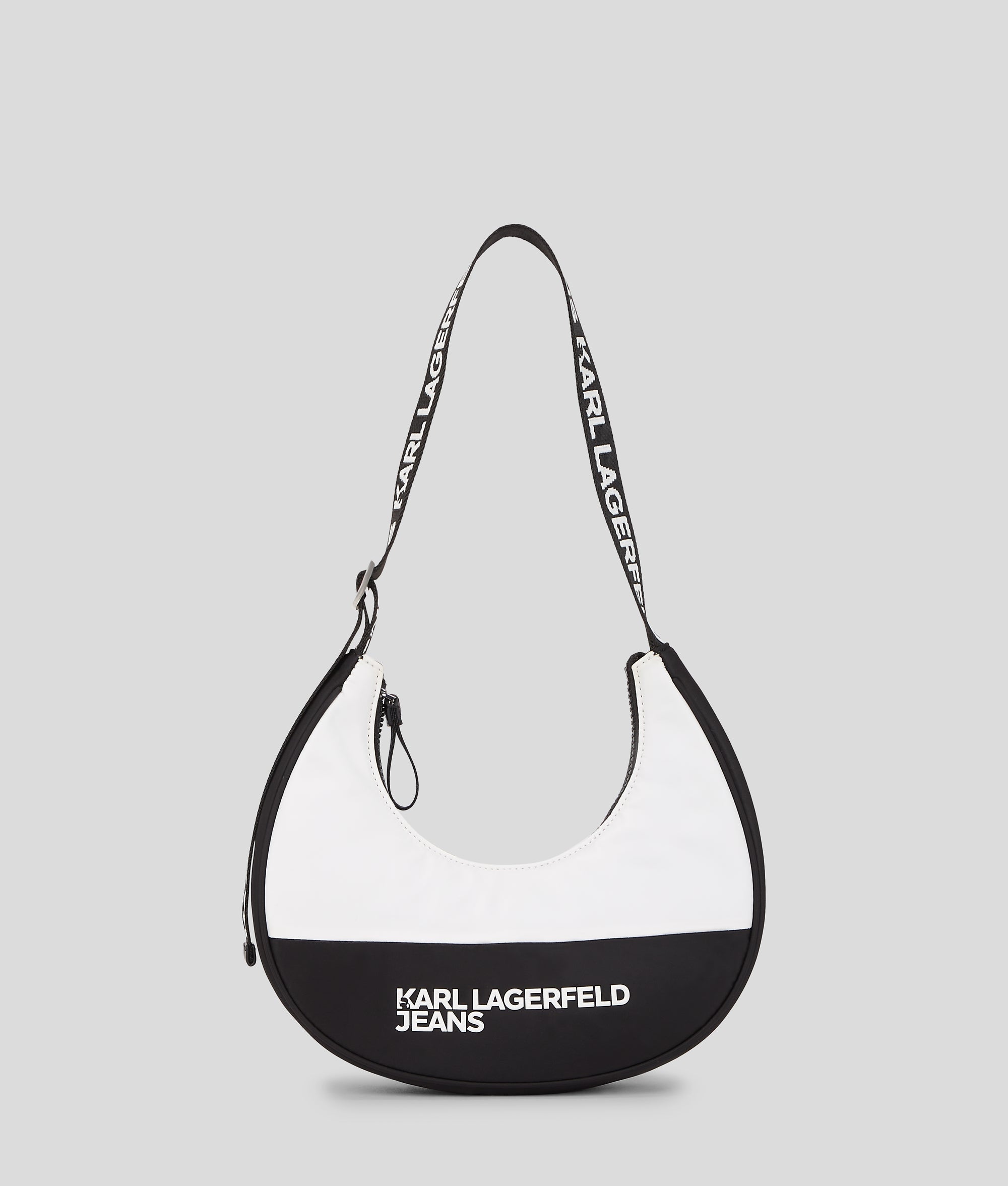 KarlLagerfeld Nylon Moon Shoulder Bag White/Black