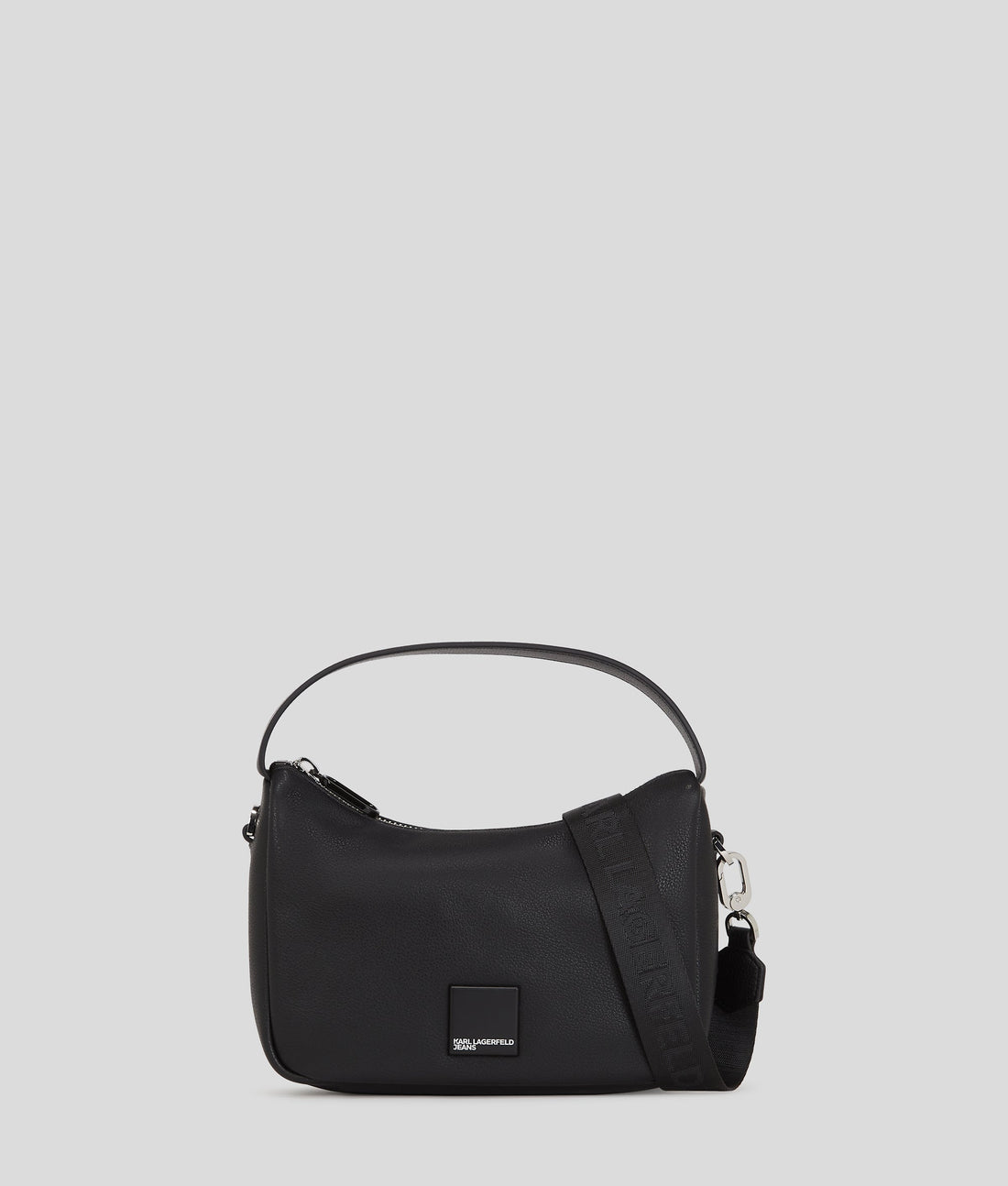 KarlLagerfeld Klj Box Logo Soft Mini Hobo Bag Black