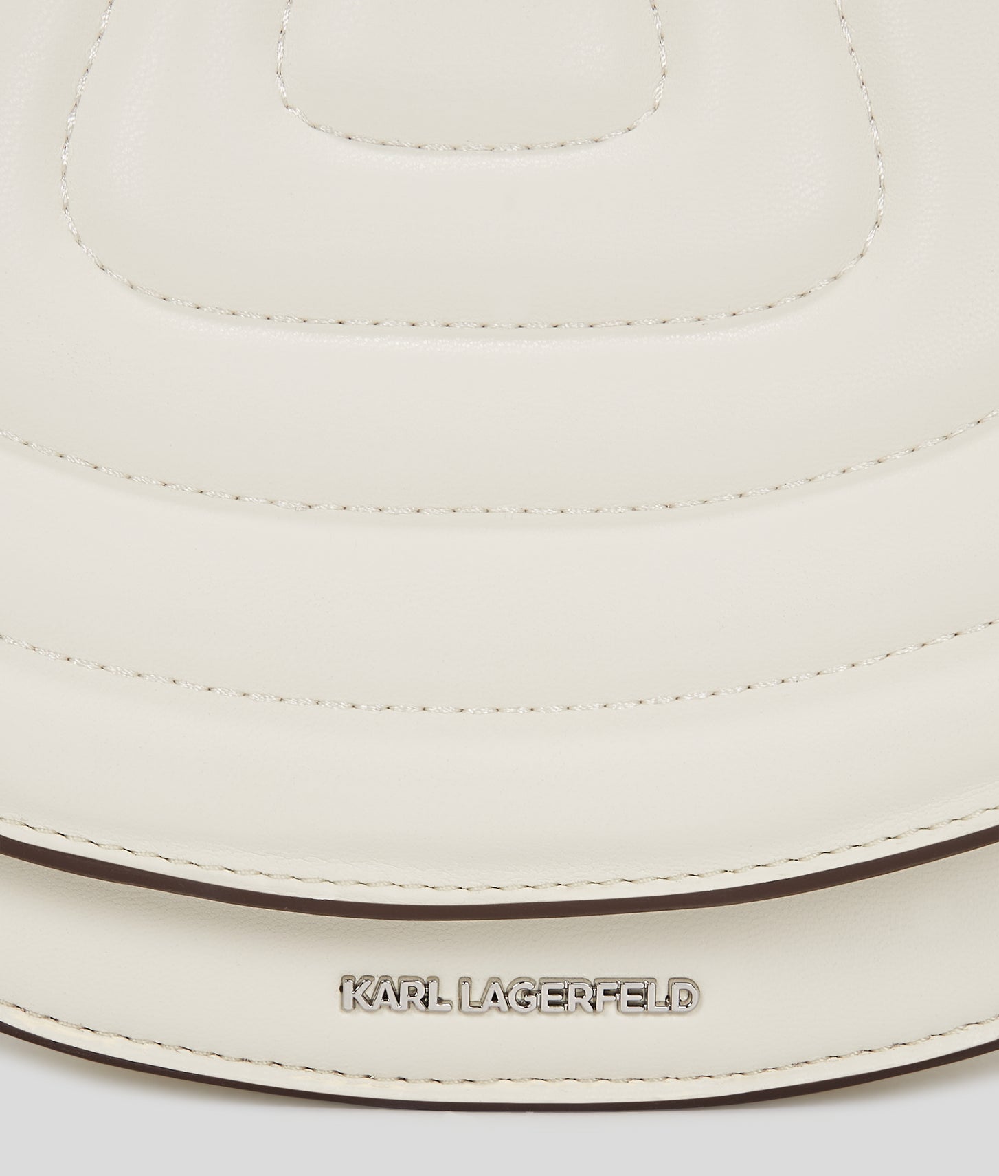 KarlLagerfeld Kwellen Saddle Bag Off White