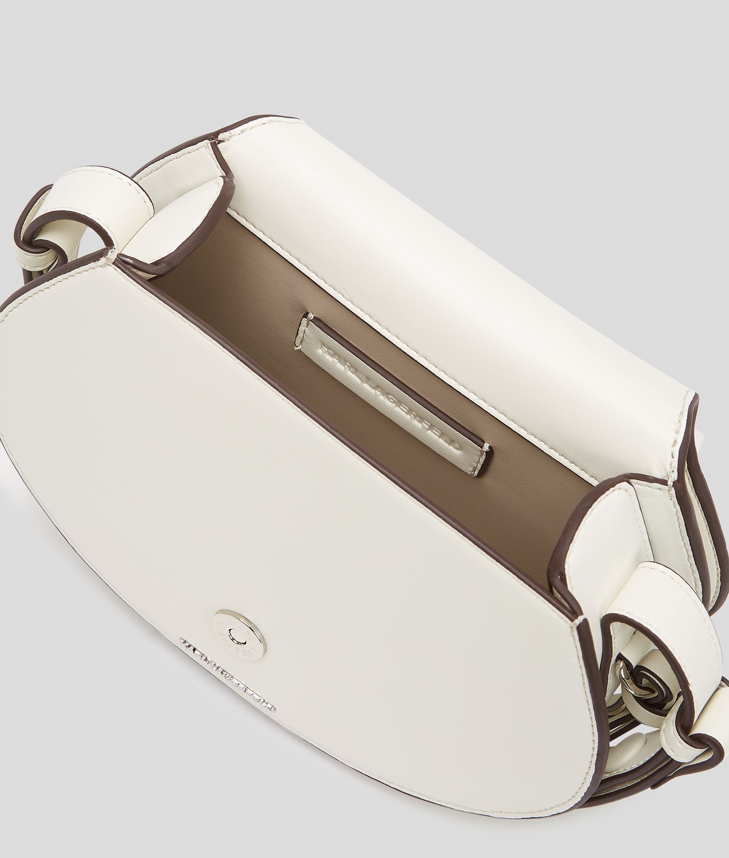 KarlLagerfeld Kwellen Saddle Bag Off White