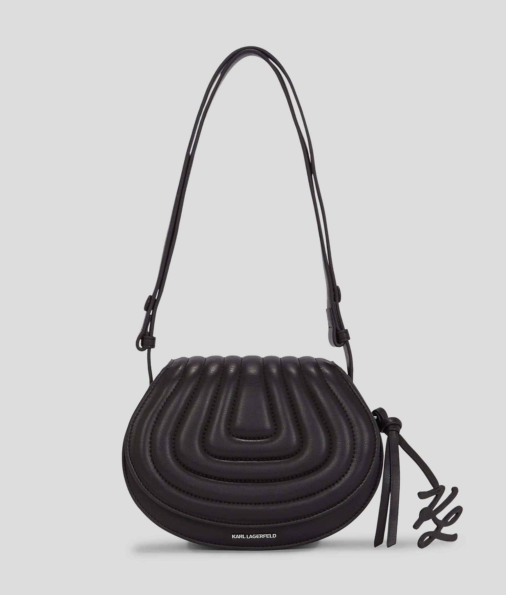 KarlLagerfeld Kwellen Saddle Bag Black