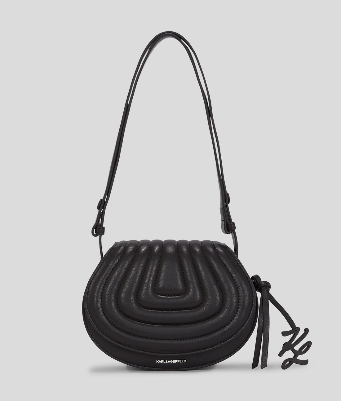 KarlLagerfeld Kwellen Saddle Bag Black