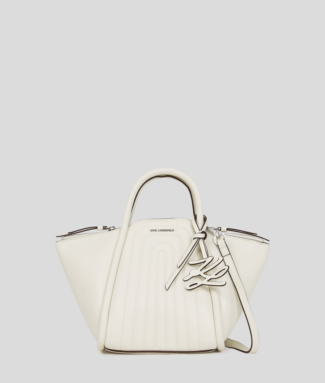 KarlLagerfeld Kwellen Tote Bag Off White