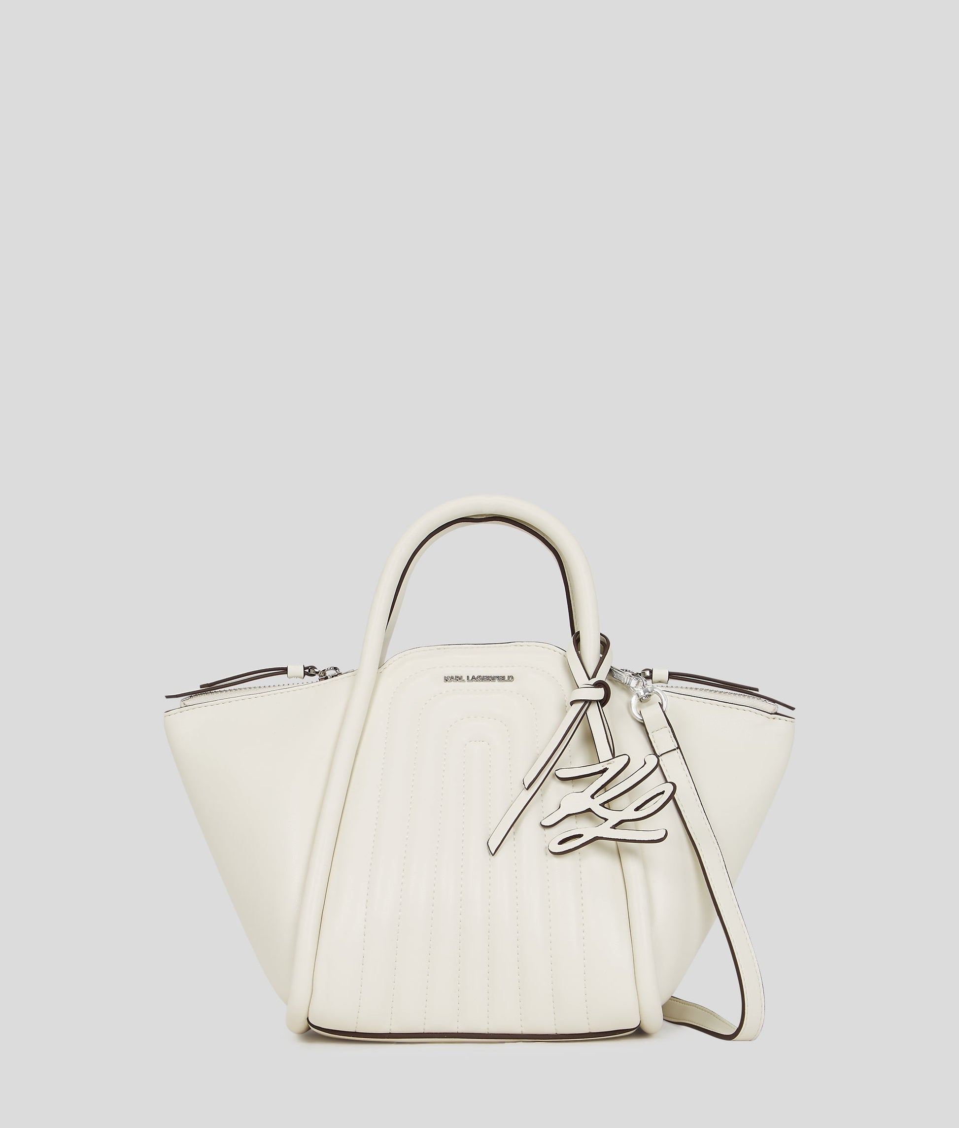 KarlLagerfeld Kwellen Tote Bag Off White