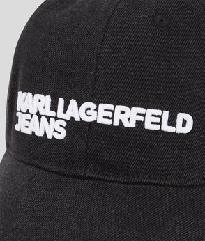 KarlLagerfeld Metal Logo Denim Camera Bag Bright Blue Marble
