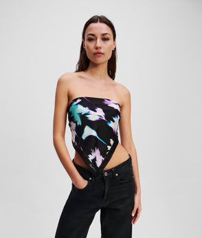 KarlLagerfeld Metal Logo Small Shoulder Bag Black