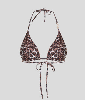 KarlLagerfeld Logo Crochet Beach Bag Natural