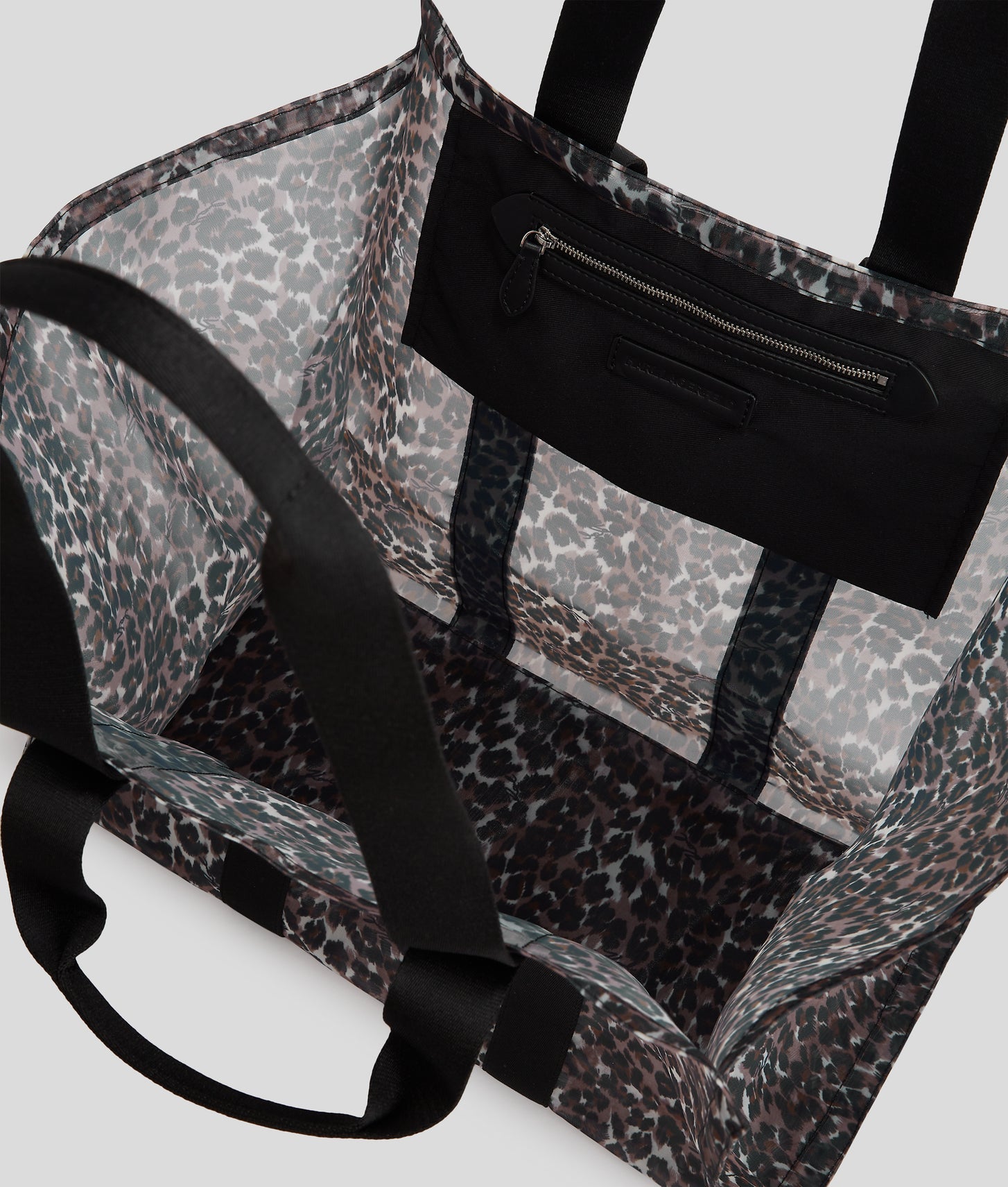 KarlLagerfeld Ksignature Beach Tote Bag Signature Leopard