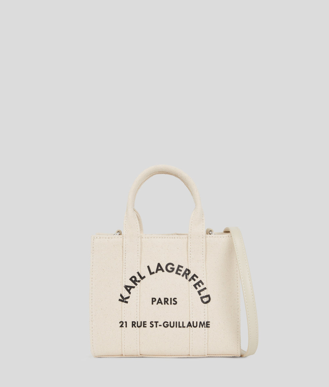 KarlLagerfeld Rue St-Guillaume Mini Tote Bag Natural