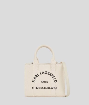KarlLagerfeld Rue St-Guillaume Mini Tote Bag Natural