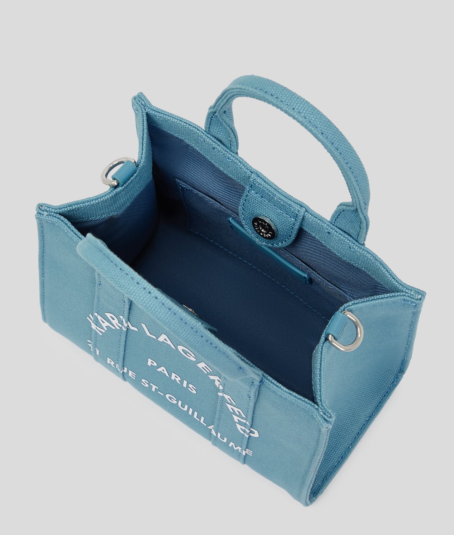 KarlLagerfeld Rue St-Guillaume Mini Tote Bag Dark Still Water