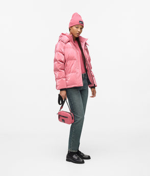 KarlLagerfeld Box Logo Crossbody Camera Bag Slate Rose