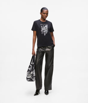 KarlLagerfeld Kweave Medium Tote Bag Black-Nickel