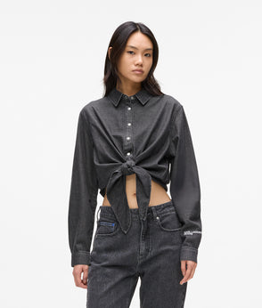 KarlLagerfeld Logo Shiny Shoulder Bag Black