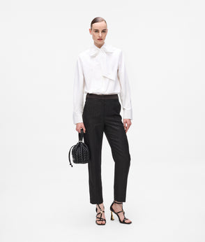 KarlLagerfeld Kweave Bucket Bag Black-Nickel