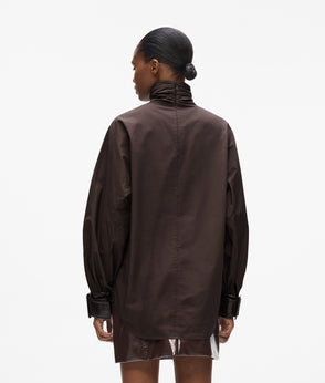 KarlLagerfeld Ksignature Studs Crossbody Pouch Black-Nickel