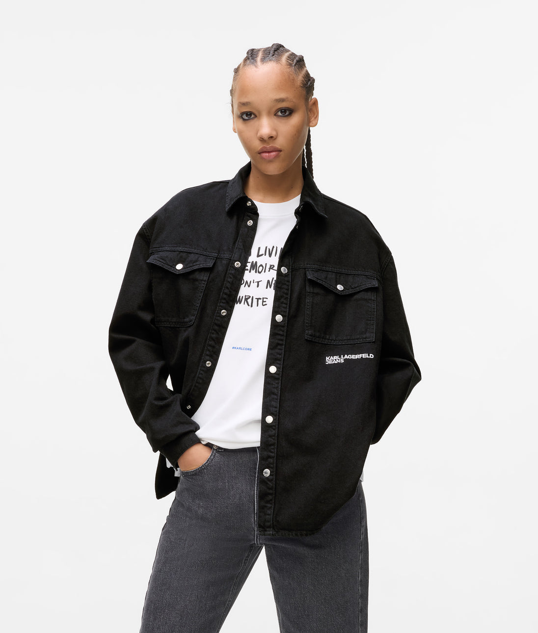 KarlLagerfeld Karl Quote Shopper Black