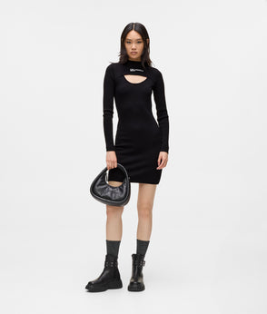 KarlLagerfeld Puffy Top Handle Bag Black