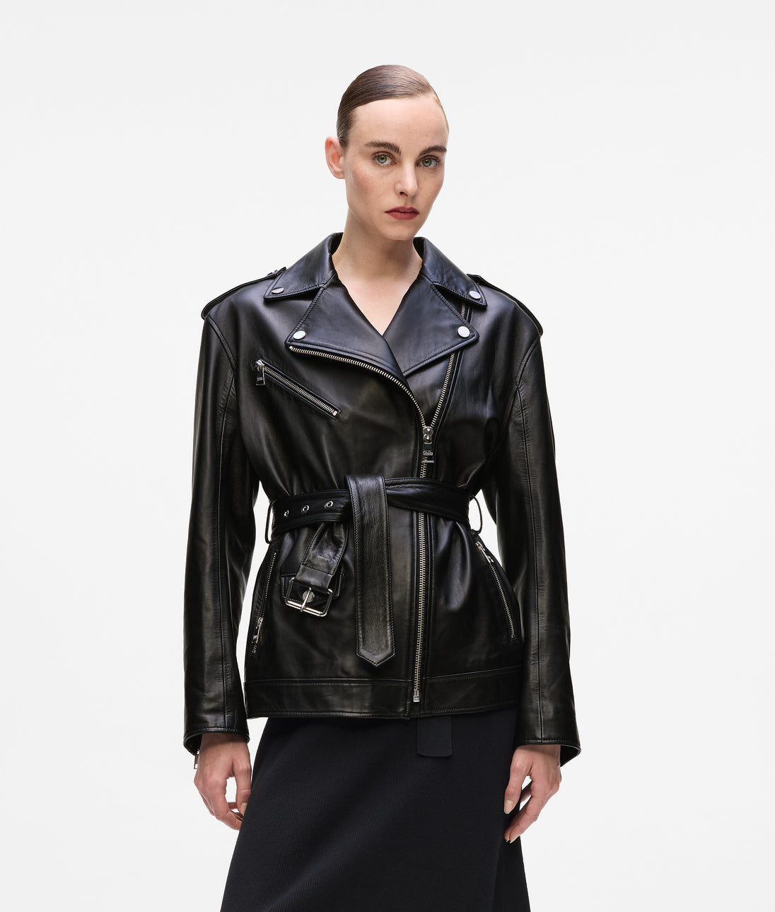 KarlLagerfeld Krocky Marais Shoulder Bag Black-Nickel