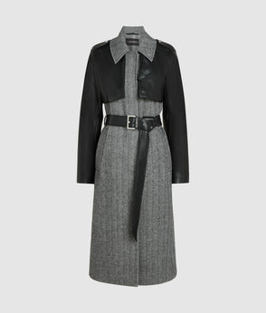 KarlLagerfeld Rue St-Guillaume Shearling Tote Bag Black