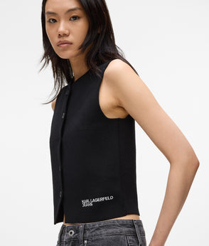 KarlLagerfeld Logo Nylon Sling Bag Black