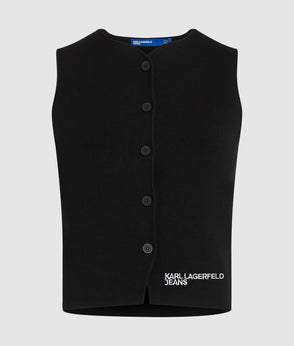 KarlLagerfeld Logo Nylon Sling Bag Black