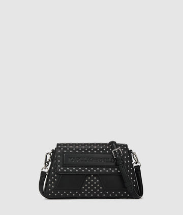 KarlLagerfeld Ikon K Studded Crossbody Bag Black Embellishment