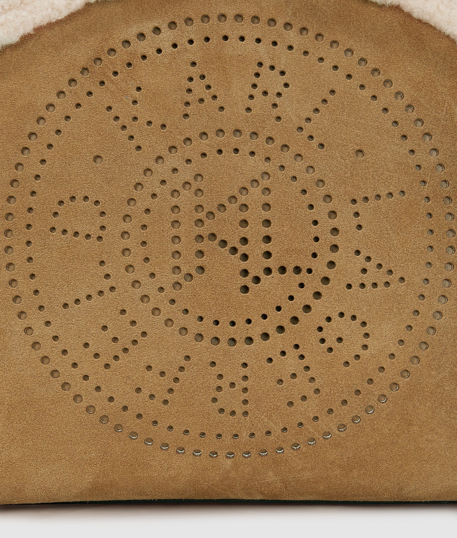 KarlLagerfeld Kcircle Small Shearling Tote Bag Caramel