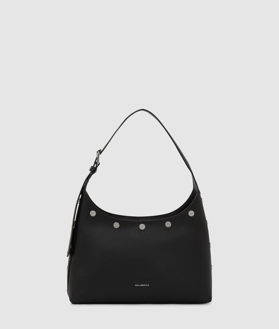 KarlLagerfeld Krocky Marais Hobo Bag Black-Nickel