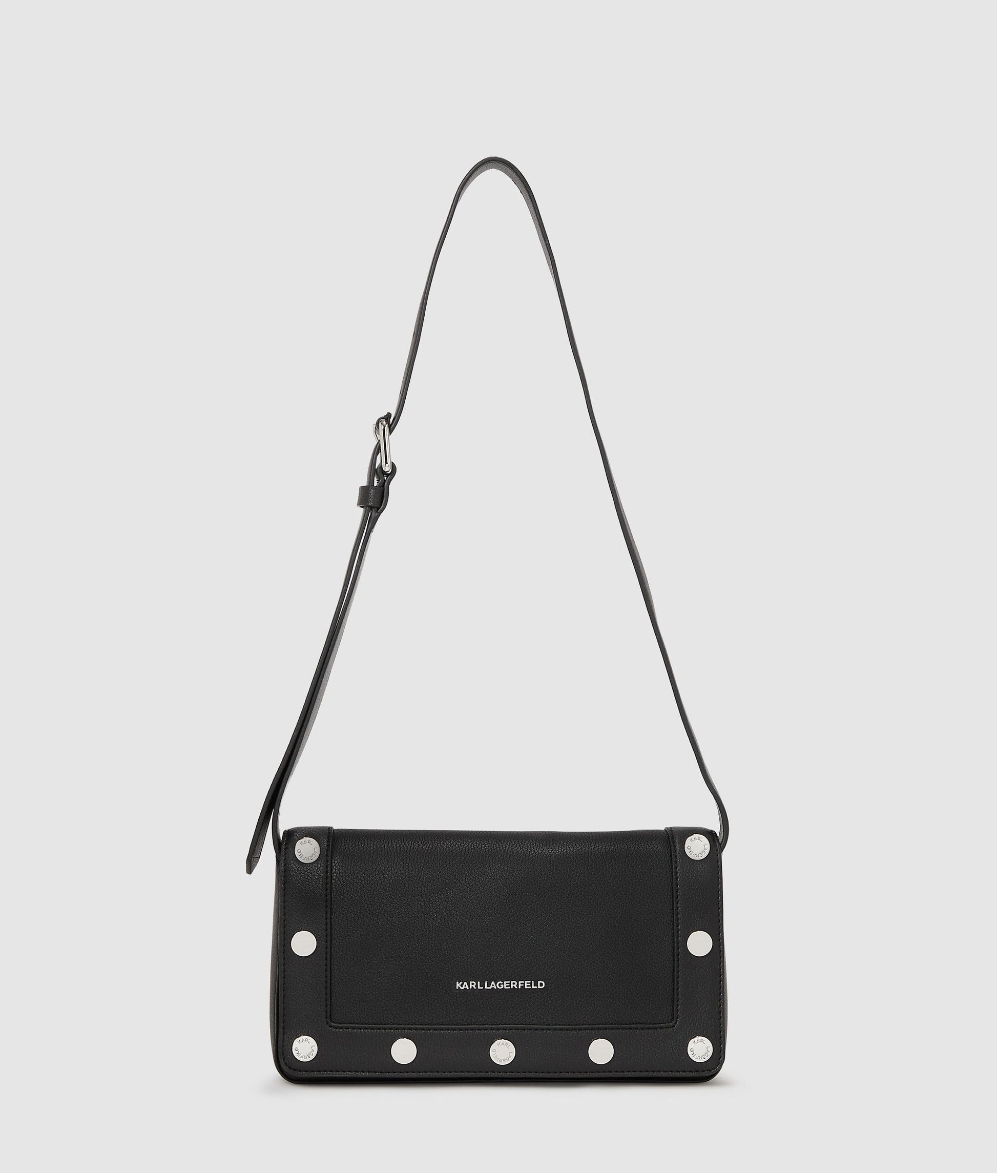 KarlLagerfeld Krocky Marais Shoulder Bag Black-Nickel