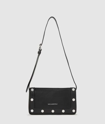 KarlLagerfeld Krocky Marais Shoulder Bag Black-Nickel