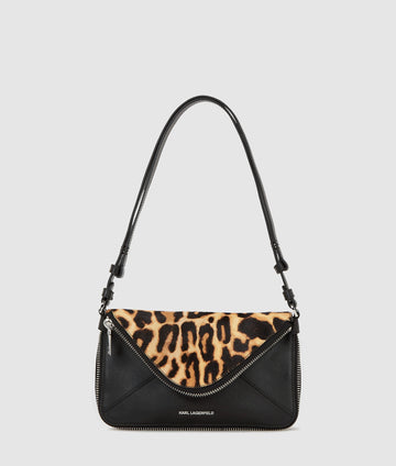 KarlLagerfeld Khardware Leopard Shoulder Bag Leopard